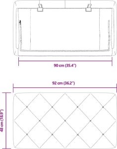 vidaXL Poduszka na wezgłowie, ciemnoszara, 90 cm, aksamitna 10