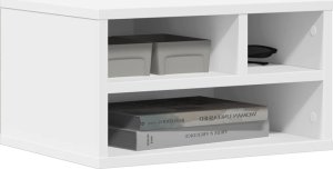 vidaXL Stojak pod drukarkę, biały, 40x32x22,5 cm 3