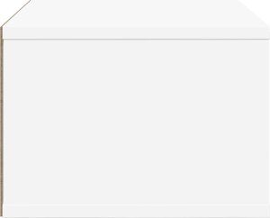 vidaXL Stojak pod drukarkę, biały, 40x32x22,5 cm 5