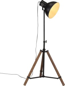 vidaXL vidaXL Lampa stojąca, 25 W, czarna, 75x75x90-150 cm, E27 1