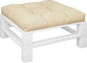 vidaXL vidaXL Poduszka na paletę, beżowa, 80x80x12 cm, tkanina 3