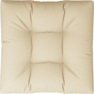 vidaXL vidaXL Poduszka na paletę, beżowa, 80x80x12 cm, tkanina 6