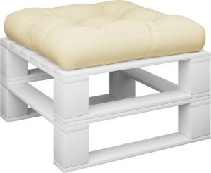 vidaXL vidaXL Poduszka na paletę, kremowa, 60x61,5x10 cm, tkanina 3