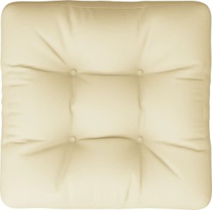 vidaXL vidaXL Poduszka na paletę, kremowa, 60x61,5x10 cm, tkanina 6