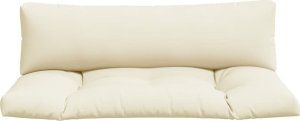 vidaXL vidaXL Poduszki na palety, 2 szt., kremowe, tkanina 4
