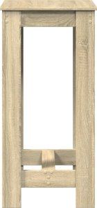 vidaXL Stolik barowy, dąb sonoma, 51x50x103,5 cm 5