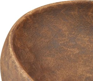 Umywalka vidaXL Umywalka nablatowa, brązowa, owalna, 59x40x15 cm, ceramiczna 7