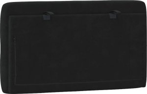 vidaXL Poduszka na wezgłowie, czarna, 80 cm, aksamitna 7