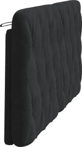 vidaXL Poduszka na wezgłowie, czarna, 160 cm, aksamitna 6