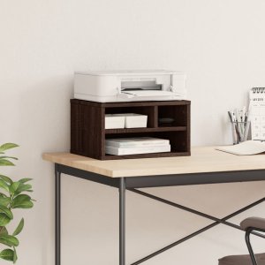 vidaXL Stojak pod drukarkę, brązowy dąb, 40x32x22,5 cm 3