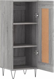 vidaXL Szafka, szary dąb sonoma, 34,5x34x90 cm 6