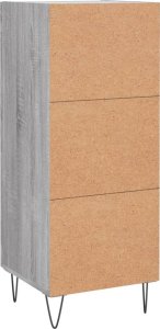 vidaXL Szafka, szary dąb sonoma, 34,5x34x90 cm 8