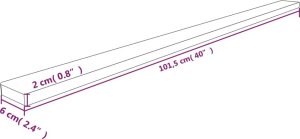 vidaXL Ochraniacz na narożnik, żółto-czarny, 6x2x101,5 cm, PU 6