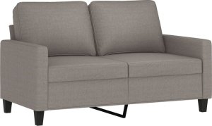 vidaXL Sofa 2-osobowa, kolor taupe, 120 cm, tapicerowana tkaniną 2