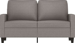vidaXL Sofa 2-osobowa, kolor taupe, 120 cm, tapicerowana tkaniną 3
