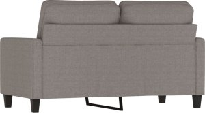 vidaXL Sofa 2-osobowa, kolor taupe, 120 cm, tapicerowana tkaniną 5