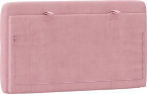 vidaXL Poduszka na wezgłowie, różowa, 80 cm, aksamitna 7