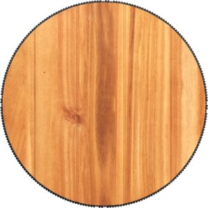 vidaXL Stolik kawowy z drucianą podstawą, czarny,  45x44 cm, akacja 8