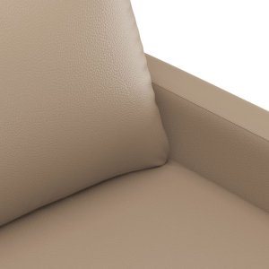 vidaXL 3-osobowa sofa, cappuccino, 180 cm, sztuczna skóra 6