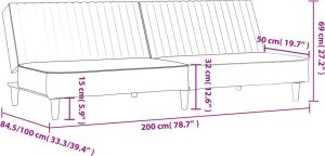 vidaXL 2-osobowa kanapa, jasnoszara, tapicerowana aksamitem 11