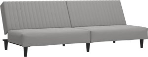 vidaXL 2-osobowa kanapa, jasnoszara, tapicerowana aksamitem 2