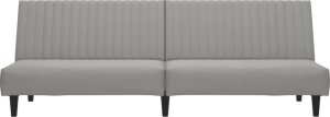 vidaXL 2-osobowa kanapa, jasnoszara, tapicerowana aksamitem 4