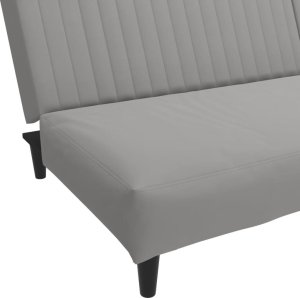 vidaXL 2-osobowa kanapa, jasnoszara, tapicerowana aksamitem 9