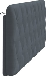 vidaXL Poduszka na wezgłowie, ciemnoszara, 180 cm, aksamitna 6