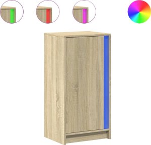 vidaXL Szafka z LED, dąb sonoma, 42,5x34x85cm 2