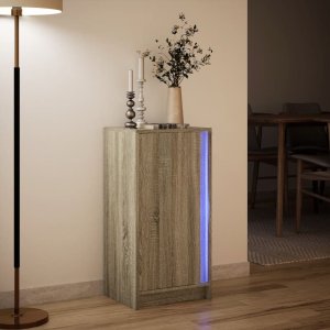 vidaXL Szafka z LED, dąb sonoma, 42,5x34x85cm 5