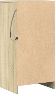 vidaXL Szafka z LED, dąb sonoma, 42,5x34x85cm 9
