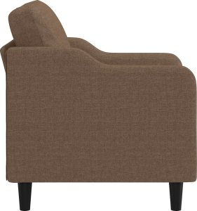 vidaXL Fotel, brązowy, 60 cm, obity tkaniną 4