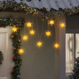 vidaXL Sznur świecących lampek, 10 LED, żółte, 10 cm 1