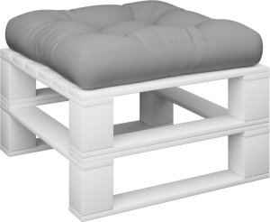 vidaXL Poduszka na paletę, szara, 58x58x10 cm, tkanina 3