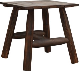 vidaXL Stolik pomocniczy, 49x49x50 cm, lite drewno świerkowe 2