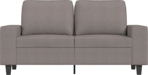 vidaXL Sofa 2-osobowa, kolor taupe, 120 cm, tapicerowana tkaniną 3
