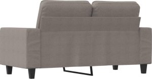 vidaXL Sofa 2-osobowa, kolor taupe, 120 cm, tapicerowana tkaniną 5