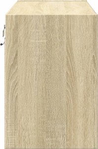 Listwa zasilająca vidaXL Ścienna szafka TV z LED, dąb sonoma, 80x31x45 cm 7