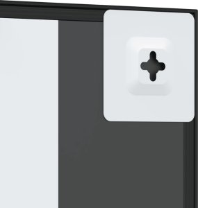 vidaXL vidaXL Lustro ścienne, czarne, 40x40 cm, kwadratowe, żelazo 6