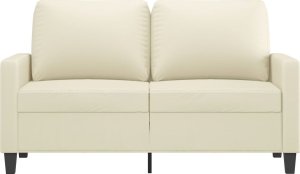 vidaXL vidaXL 2-osobowa sofa, kremowy, 120 cm, sztuczna skóra 3