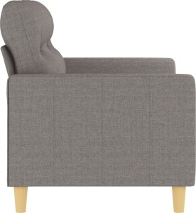 vidaXL vidaXL Sofa 2-osobowa, kolor taupe, 120 cm, tapicerowana tkaniną 4