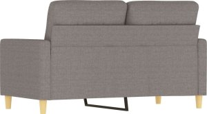 vidaXL vidaXL Sofa 2-osobowa, kolor taupe, 120 cm, tapicerowana tkaniną 5