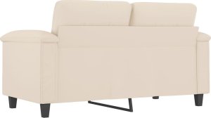 vidaXL vidaXL Sofa 2-osobowa, beżowy, 120 cm, obity mikrofibrą 5