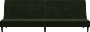 vidaXL vidaXL 2-osobowa kanapa, ciemnozielona, tapicerowana aksamitem 5