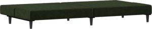 vidaXL vidaXL 2-osobowa kanapa, ciemnozielona, tapicerowana aksamitem 6