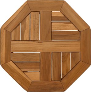 vidaXL vidaXL Blat do stolika, 40x40x2,5 cm, ośmiokątny, lite drewno tekowe 2