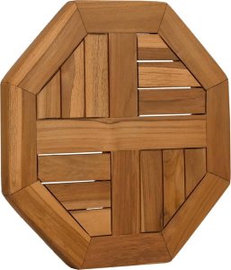 vidaXL vidaXL Blat do stolika, 40x40x2,5 cm, ośmiokątny, lite drewno tekowe 3