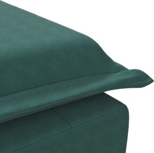 vidaXL Szezlong masujący z wałkiem, ciemnozielony, aksamitny 8