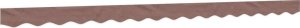 vidaXL vidaXL Lambrekin do markizy, brązowe paski, 4 m 2