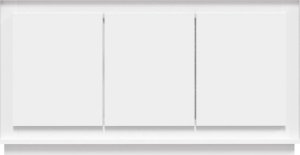 vidaXL Szafka, biała, 102x35x55 cm 5